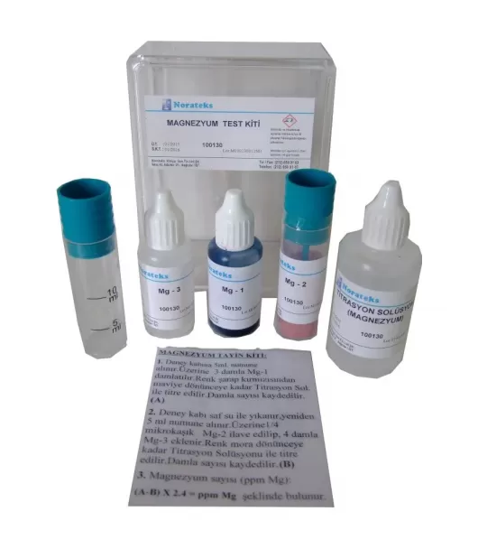 Norateks Magnezyum Test Kiti (Titrimetrik)